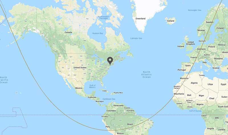 Dassault Falcon 2000LX range ring