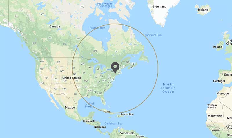 Bombardier Learjet 45 range ring