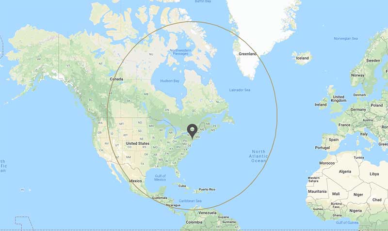 Bombardier Learjet 60 range ring