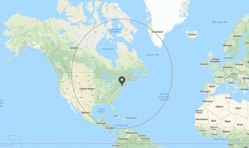 Bombardier Learjet 60XR range ring