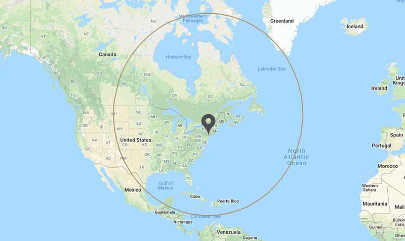 Bombardier Learjet 75 range ring