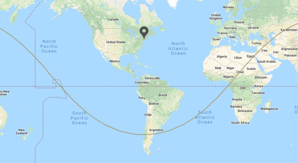 Bombardier Global 5500 range ring