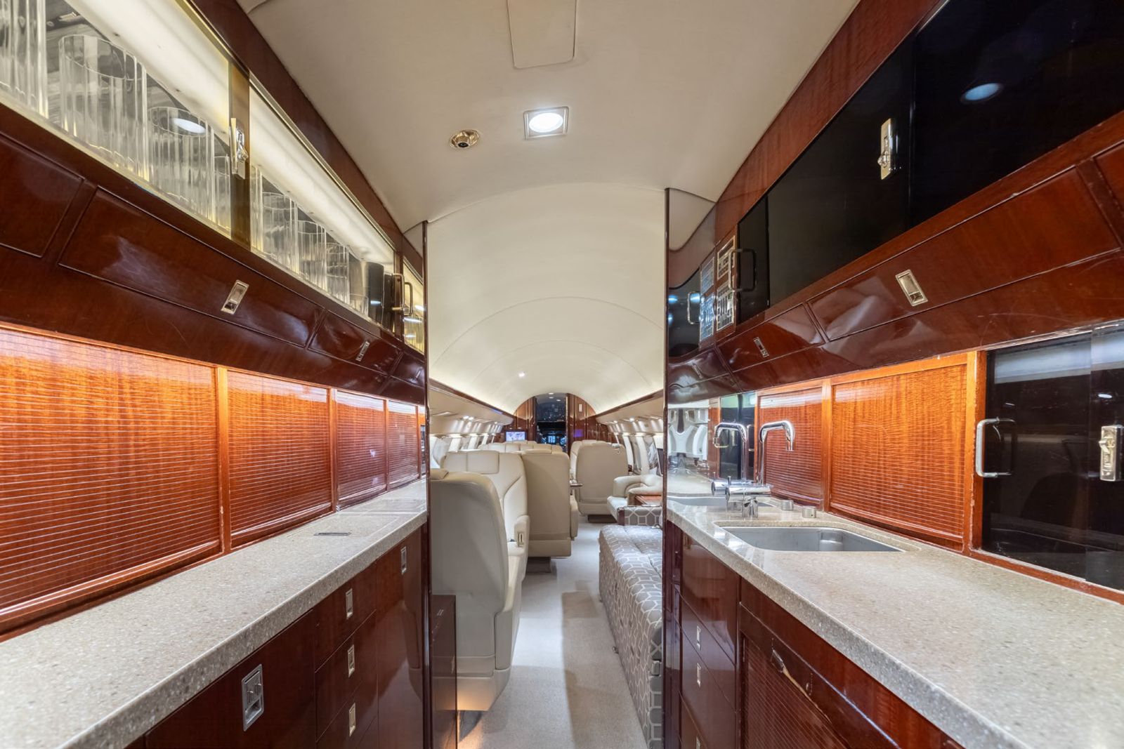 Gulfstream GV  S/N 526 for sale | gallery image: /userfiles/files/aft%20galley%20looking%20fwd.jpg
