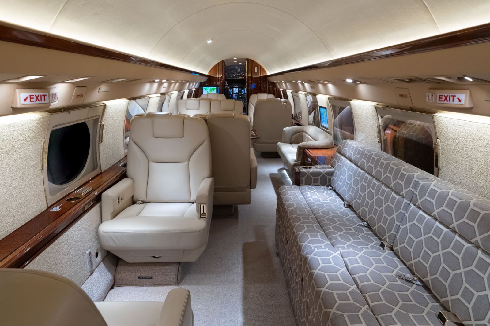 Gulfstream GV  S/N 526 for sale | gallery image: /userfiles/files/aft%20looking%20fwd(1).jpg