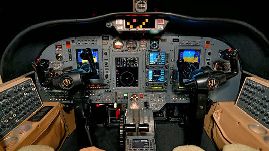 Cessna/Textron CJ1  S/N 525-0525 for sale | gallery image: /userfiles/images/aircraft-listing/CJ1_sn525/flight%20deck.jpg